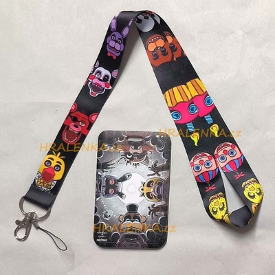 Šňůrka na krk 26266 s cedulkou na ID karty FNAF, Five nights at freddy
