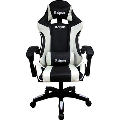 R-SPORT KM3 s masážnym vankúšom, bielo-čierne