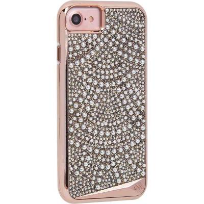 Case-Mate Brilliance Case - кейс с висока защита и кристали за iPhone 8, iPhone 7, iPhone 6S, iPhone 6 (златист)
