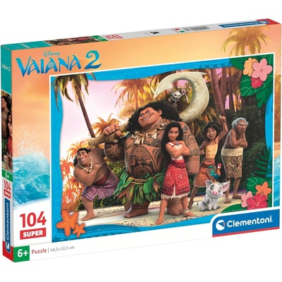 Clementoni Детски пъзел Clementoni от 104 части - Смелата Ваяна 2 (25786)