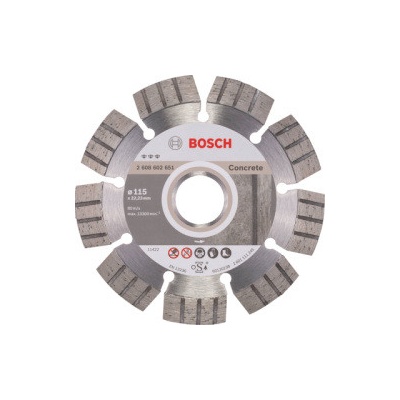 Bosch Diamantový kotúč 115 mm, Best for Concrete (2608602651)