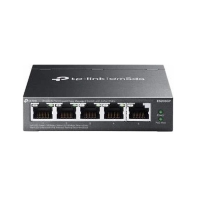 Switch TP-Link ES205GP 1x GLan, 5x GLan, 4x PoE+, 65W, Omáda SDN – Zboží Živě