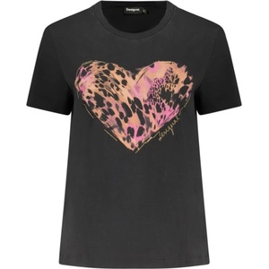 DESIGUAL Дамска тениска с къс ръкав desigual, Размер s, Цвят Черен (26swtk53_ne2001)