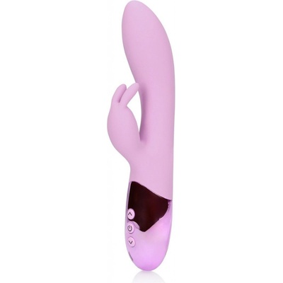 Shots Loveline Ultra Soft Silicone Rabbit Exotic Fucshsia silikonový na bod G a klitoris 21 x 3,8 cm