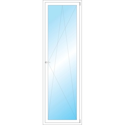 OKNA HNED Plastové okno 74x237 cm bílé otevíravé a sklopné pravé