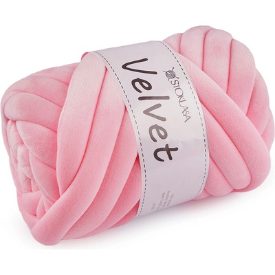Příze Marshmallow silná Velvet 500 g - 3 (022) růžová sv.
