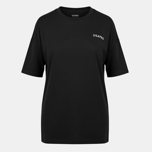 USA Pro Тениска USA Pro Women's Boyfriend Regular Fit T-Shirt - Black