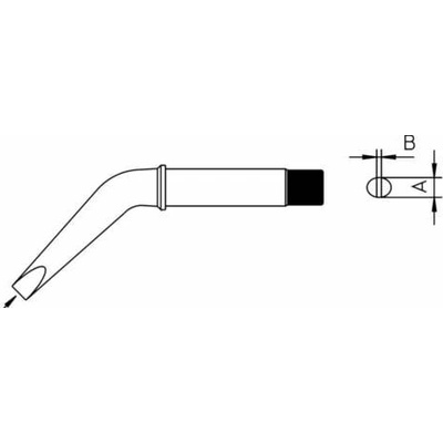 Weller CT2FX8 LÖTSPITZE 10,0MM pájecí hrot dlátový Obsah 1 ks