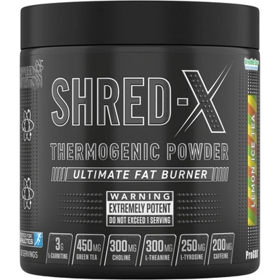 Applied Nutrition Shred-X Thermogenic Powder | Ultimate Fat Burner [300 грама] Студен чай лимон