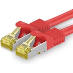 1aTTack. de Cat. 7 Network Cable 20m Red 1 Piece Cat7 Ethernet Cable Network LAN Cable Raw Cable 10 Gb/s SFTP PIMF LSZH Set Patch Cable with RJ 45 Connector Cat. 6a - 4251073615059