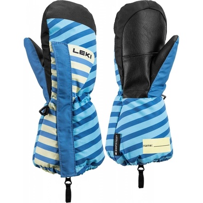 Leki Little Paw GTX Mitt Long brightblue-steel blue-frozen yellow