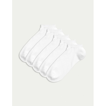 Marks & Spencer 5 чифта спортни чорапи с технология Cool & Fresh Marks & Spencer бели Marks & Spencer | Byal | МЪЖЕ | 39 1/2-41