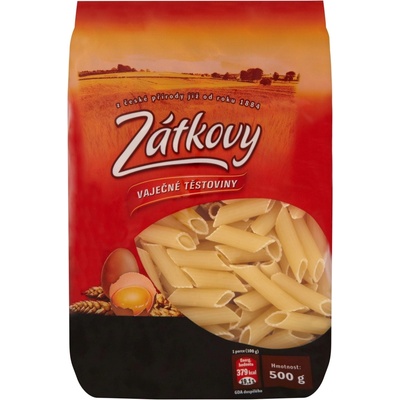 Zátkovy vaječné těstoviny penne, 0,5 kg