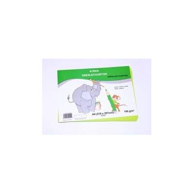 Karton kreslící A4/50 ks ZELENÝ 180 g