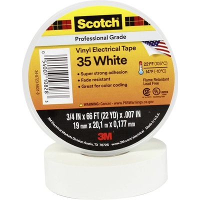Scotch izolačná páska 20 m x 19 mm biela