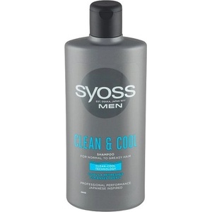 Syoss men clean & cool шампоан за нормална до мазна коса 440 мл