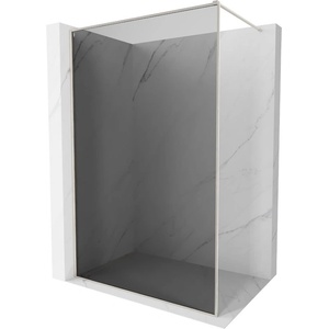 Mexen Kioto-F душ-параван Walk-in с рамка 90 x 202 см, графит 8 мм, четкан никел - 800-090-104-97-40 (800-090-104-97-40)