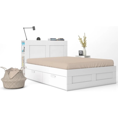 Чаршаф с ластик трико светло Кафяв