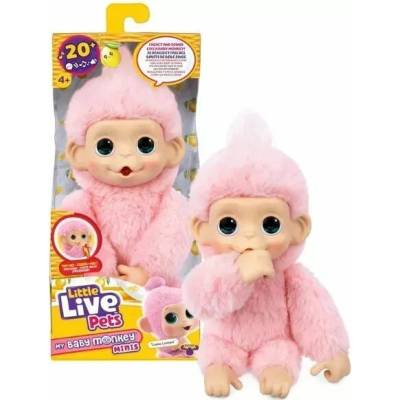 Little Live Pets Mini Maki opička interaktívne plyšové zvieratko Luna Lemon