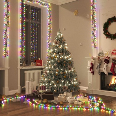 zahrada-XL Světelný LED řetěz trs s 1 000 LED diodami vícebarevný 11 m PVC
