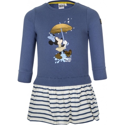Minnie Mouse licencie dievčenské šaty Minnie Mouse VH1078 modrá tmavo