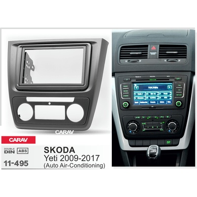 BULLTRONICS 11-495 RÁMEČEK AUTORÁDIA PRO ŠKODA YETI S AUTOMATICKOU KLIMATIZACÍ