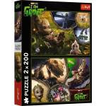 Trefl Puzzle Marvel 2 x 200 парчета Groot (13315)