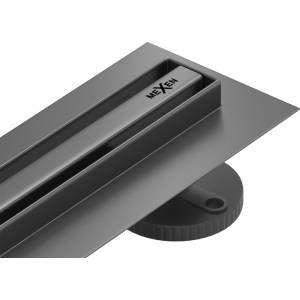 Mexen Flat 360° Slim Въртяща линейна отточка 50 см, четкано сиво като оръжейно (1E41050)