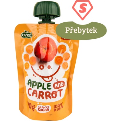 OVKO Bio kapsička jablko karotka 90 g