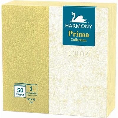 Harmony ubrousky Color žluté 50ks 33x33cm