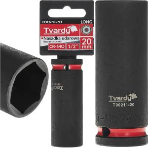 Tvardy Ударна вложка удължена 1/2" 6-стен 20mm CR-MO 82070 (T00211-20)