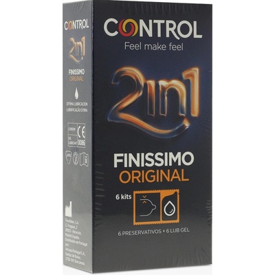 Control Finissimo Duo s lubrikačním gelem 6 ks