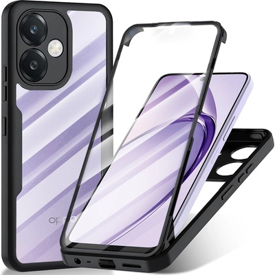 Techsuit Калъф за Oppo A40 4G / A60 5G + Протектор - ColorVerse 360 Series - черен