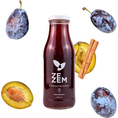 Zezem Švestkový sirup se skořicí 0,5 l