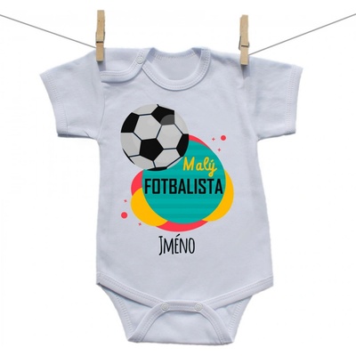Boodyy Body s krátkým rukávem Malý fotbalista se jménem děťátka