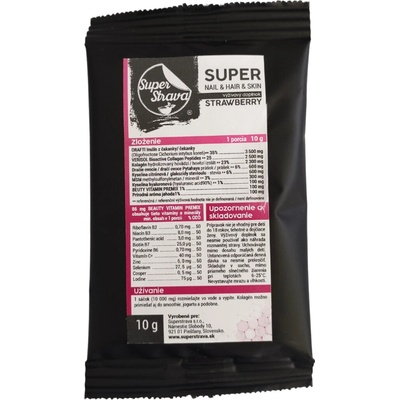Superstrava Super Hair & Nail & Skin Strawberry 10 g