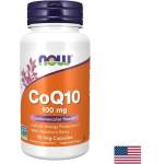 NOW Коензим Q10 100 mg + глог 400 mg, CoQ10 with hawthorn berry, 90 капсули (03212 (NOW-1400))