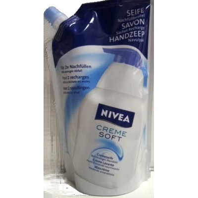 Nivea Creme Soft tekuté mýdlo náhradní náplň 500 ml – Zboží Mobilmania