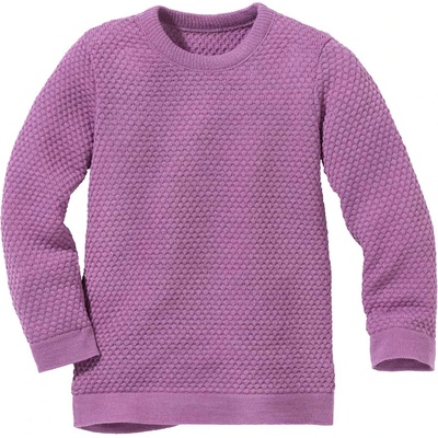 disana Детски вълнен пуловер disana Kid's Wabenstrick-Pullover Wool jumper - Flieder - размер 98/104 (EU) (704-2813-1113)