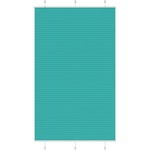 vidaXL Плисирана щора, петролно зелена, 115x200 см, ширина на плата 114, 4 см, полиестер (4015418)