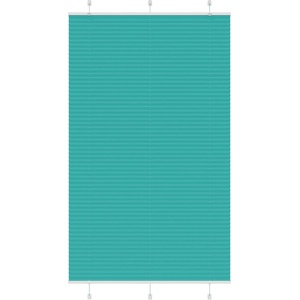 vidaXL Плисирана щора, петролно зелена, 115x200 см, ширина на плата 114, 4 см, полиестер (4015418)