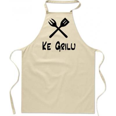 Povidlo.cz Zástěra Ke grilu Natural