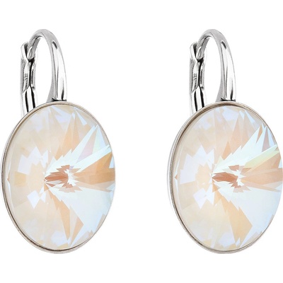 Pavona visací s krystaly Swarovski bílý ovál 31275.4 light grey delite