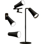 Brandani Черна LED настолна лампа (височина 47, 5 cm) 4in1 - Brandani (51909)