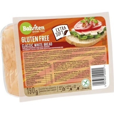 Balviten Chlieb svetlý krájaný bez lepku 190 g