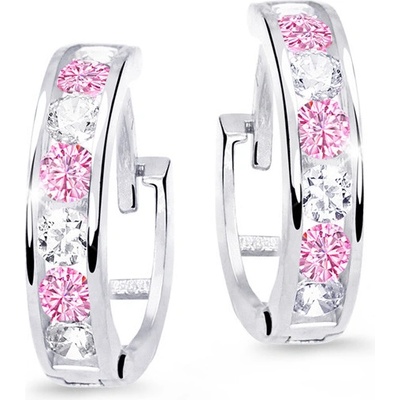 Cutie Jewellery dětské kroužky C3345B-Růžovo-bílá