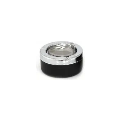 Horecano Пепелник ветроустойчив черен инокс/пластмаса ф9х4.5см CN-(BK-6008B) - Horecano (0193690)