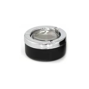 Horecano Пепелник ветроустойчив черен инокс/пластмаса ф9х4.5см CN-(BK-6008B) - Horecano (0193690)
