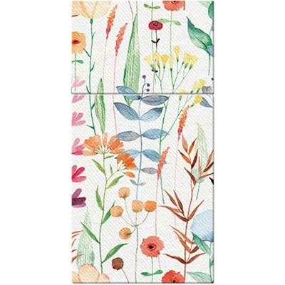 PAW AIRLAID Ubrousky na příbory Watercolor Flowers 25ks 40x40cm