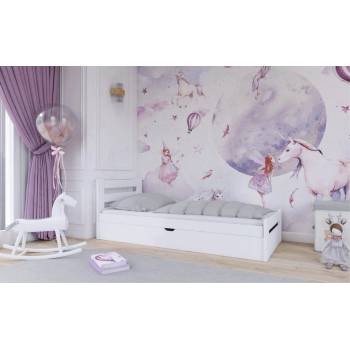 DP - Detske postele Nela s výklopným úložným prostorem Barva Bílá